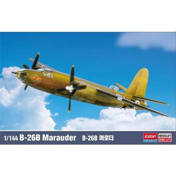 Academy 12656 1/144 USAAF B-26B (Marauder) Bombardıman Uçağı, Plastik Model Kiti