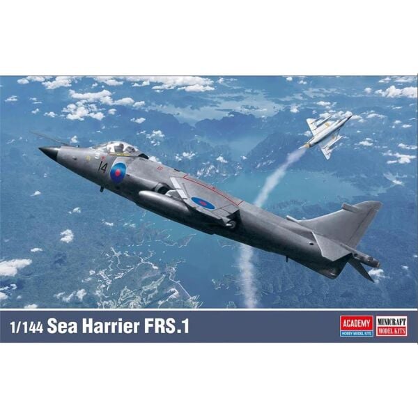 Academy 12657 1/144 Sea Harrier FRS.1 Savaş Uçağı, Plastik Model Kiti