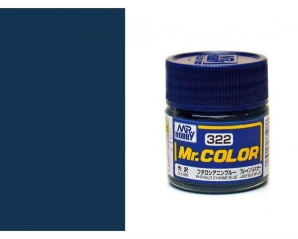 Mr.Hobby C-322 10 ml. Phthalo Cyanne Blue, Mr.Color Serisi Model Boyası