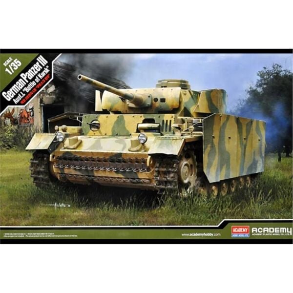 Academy 13545 1/35 German Panzer III Ausf.L (Battle of Kursk) Tankı, Plastik Model Kiti