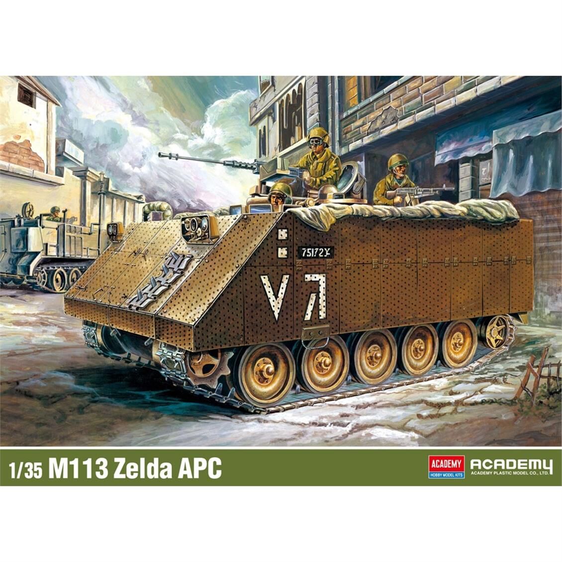 Academy 13557 1/35 M113 Zelda APC Zırhlı Personel Taşıyıcı, Plastik Model Kiti