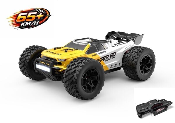 MJX 1/14 Hyper GO 14207 4x4 Fırçasız (Brushless) Motor ve Escli, Su Geçirmez (Waterproof) 2.4 Ghz. Uzaktan Kumandalı Arazi Aracı 2S Li-Po Versiyon + Yedek Kaporta