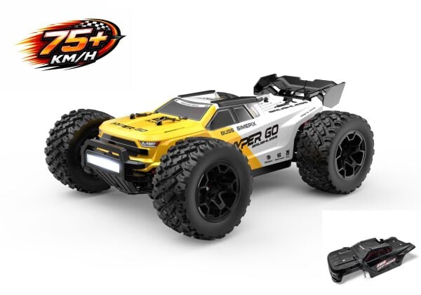MJX 1/14 Hyper GO 14207 4x4 Fırçasız (Brushless) Motor ve Escli, Su Geçirmez (Waterproof) 2.4 Ghz. Uzaktan Kumandalı Arazi Aracı 3S Li-Po Versiyon + Yedek Kaporta