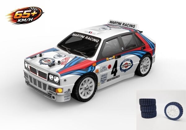 MJX 1/14 Lancia Delta 14302 Hyper Go 4x4 Fırçasız (Brushless) Motor ve Escli, 2.4Ghz Uzaktan Kumandalı Ralli Aracı 2S Li-po Versiyon +4 Adet Ralli Lastiği