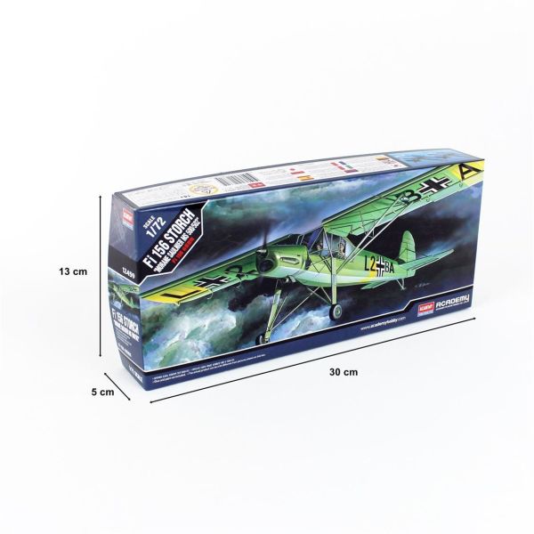 Academy 12459 1/72 Ölçek, Fieseler FI-156 Storch Savaş Uçağı, Plastik Model kiti