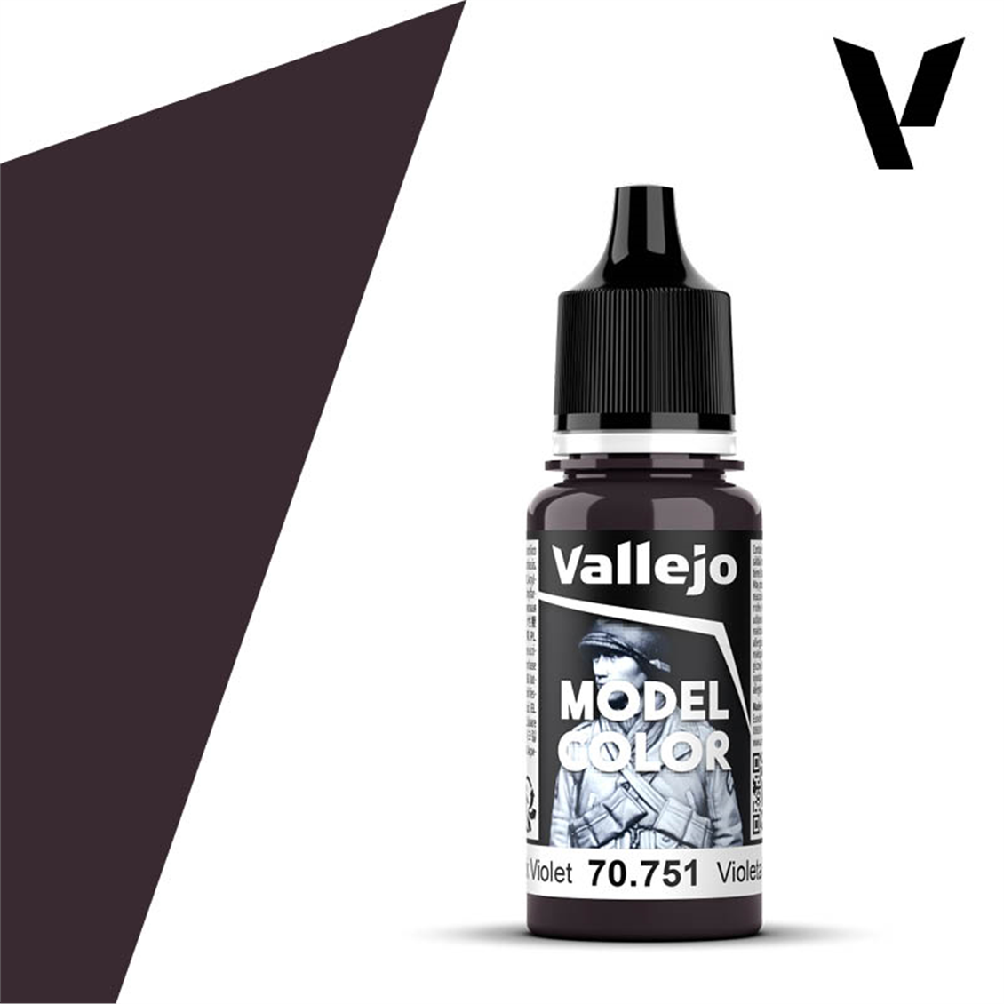 Vallejo 70751 18 ml. (54) Black Violet, Model Color Serisi Model Boyası