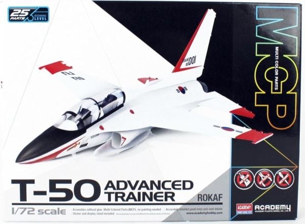 Academy 12519 1/72 Ölçek, ROKAF T-50 Advanced Trainer Eğitim Uçağı , Plastik Kiti