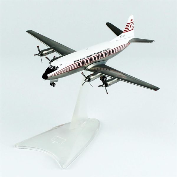 Herpa 572866 1/200 Ölçek, THY Vickers Viscount 700 - TC-SES, Sergilemeye Hazır Model Araç