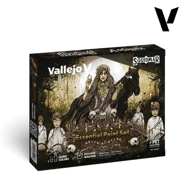 Vallejo 72201 12x18 ml. ve 1x Figür, Essential, Game Color Serisi Model Boyası Seti