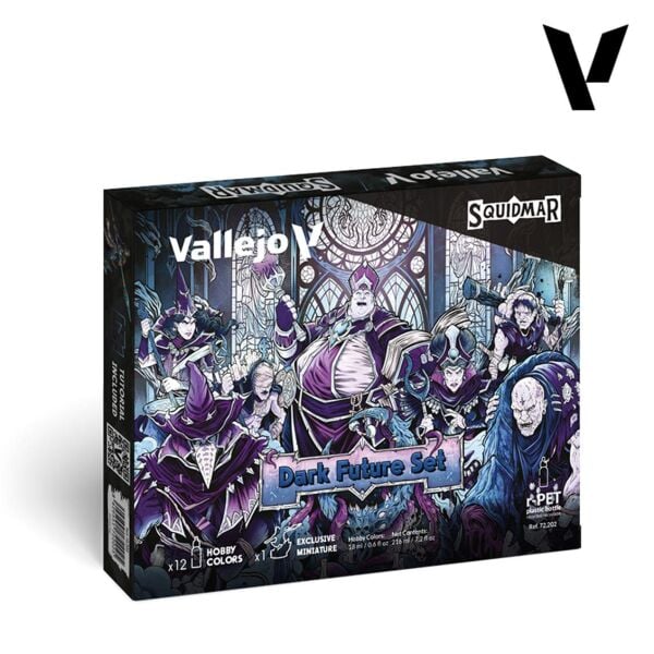 Vallejo 72202 12x18 ml. ve 1x Figür, Dark Future, Game Color Serisi Model Boyası Seti