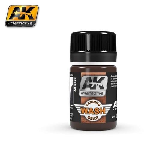 AK 2029 35 ml. İniş Takımları Eskitme Efekti, Wash Serisi Enamel Model Boyası