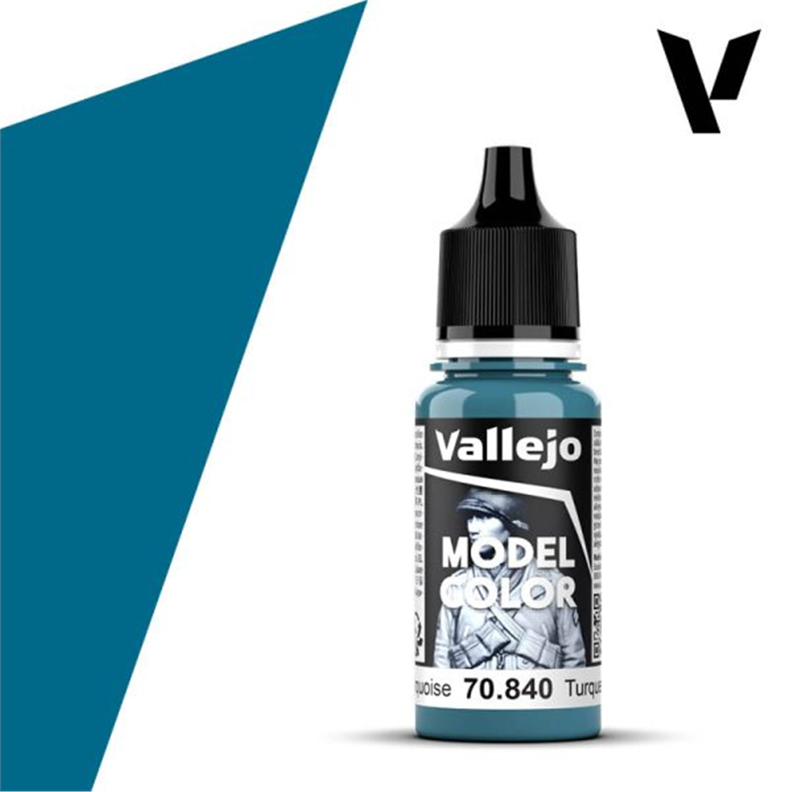 Vallejo 70840 18 ml. (70) Light Turquoise-Matt, Model Color Serisi Model Boyası