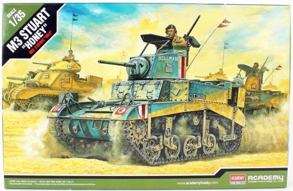Academy 13270 1/35 Ölçek, British M3 Stuart Honey Tankı, Plastik Model kiti