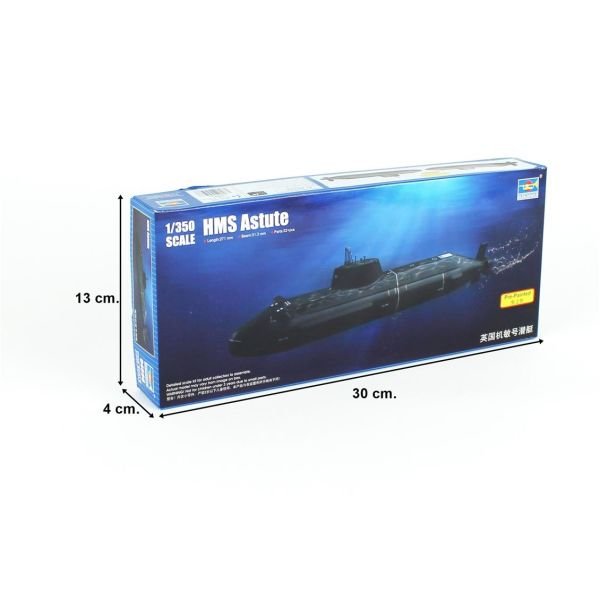 Trumpeter 04598 1/350 Ölçek, HMS Astute Denizaltısı, Plastik Model Kiti