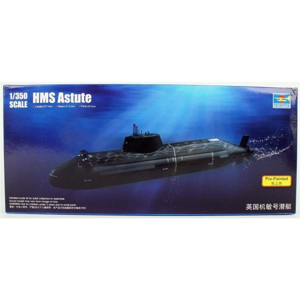 Trumpeter 04598 1/350 Ölçek, HMS Astute Denizaltısı, Plastik Model Kiti