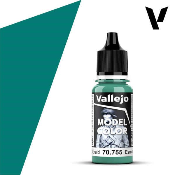 Vallejo 70755 18 ml. (74) Light Emerald, Model Color Serisi Model Boyası