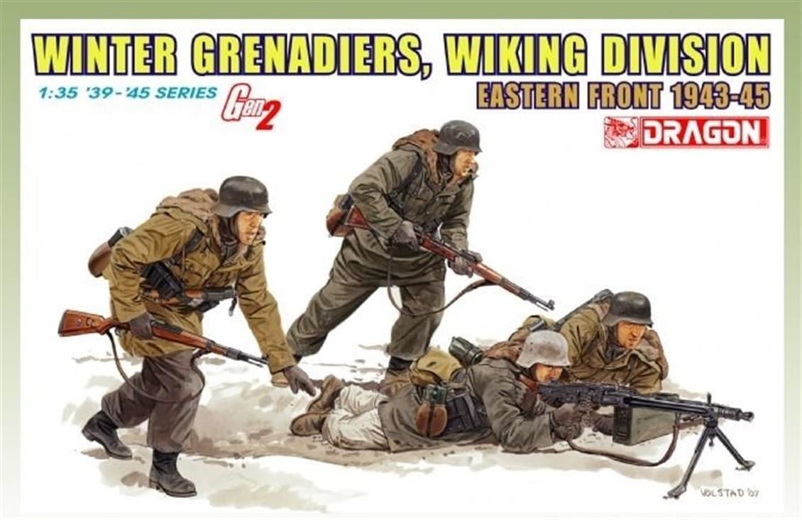 Dragon 6372 1/35 Ölçek, Kış Bombacıları (Viking Tümeni) Asker Figürleri  Plastik Model Kiti