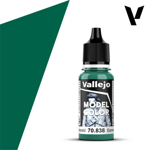 Vallejo 70838 18 ml. (75) Emerald-Matt, Model Color Serisi Model Boyası