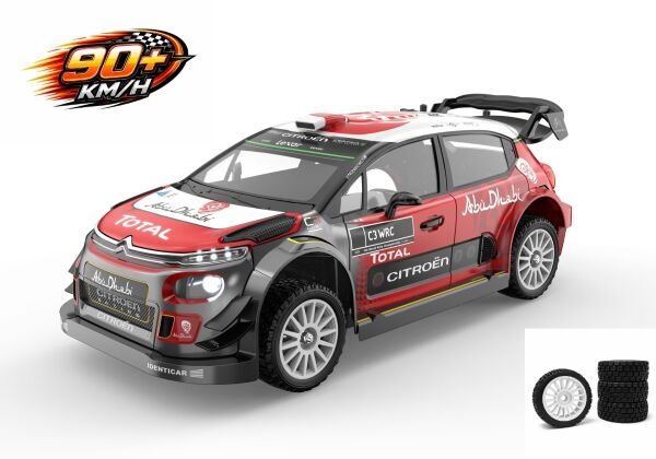 MJX 1/10 Citroen C3 WRC 10303 Hyper GO 4x4 Fırçasız (Brushless) Motor ve Escli, 2.4 Ghz. Uzaktan Kumandalı Ralli Aracı 3S Li-po Versiyon +4 Adet Ralli Lastiği