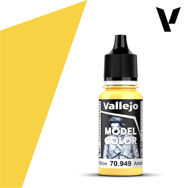 Vallejo 70949 18 ml. (024) Light Yellow-Matt, Model Color Serisi Model Boyası