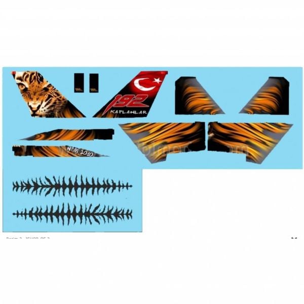 Babibi DBT01261 1/72 Ölçek, F-16D, Ntm-2010, Dekal Çıkartma