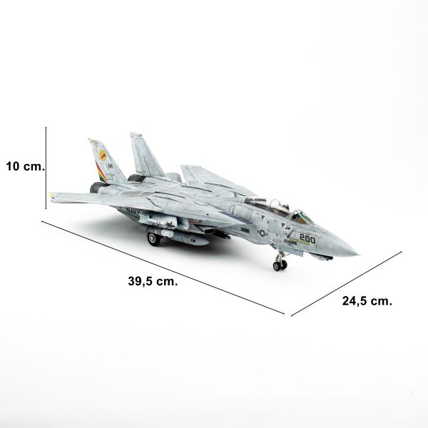 QD195 1/48 Ölçek, F-14 D Tomcat VF 31, Sergilemeye Hazır Model Uçak