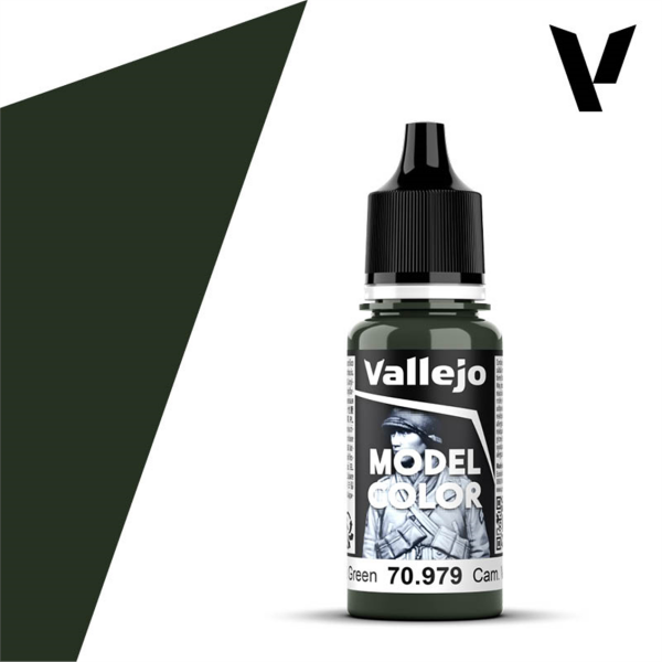 Vallejo 70979 18 ml. (89) German Cam. Dark Green-Matt, Model Color Serisi Model Boyası