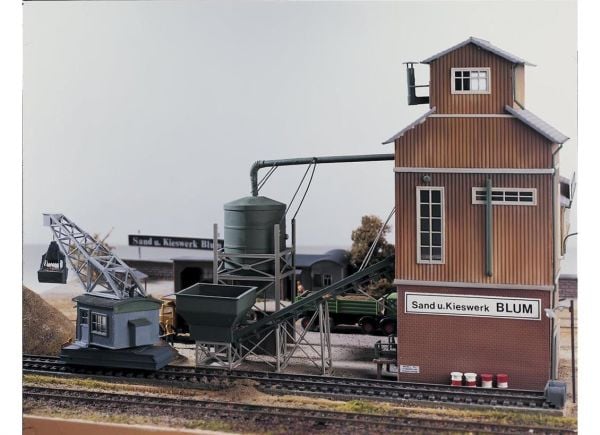 Piko 61125 1/87 Ölçek, Kum Taşıma Hattı ve Silosu, Plastik Model Kiti