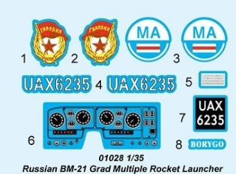 1/35 Rus.BM-21Grad Mul.Roc.Lau.