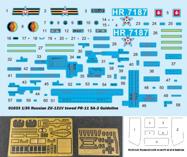1/35 Russian Zil-131v Towed PR-11 SA-2 Guideline