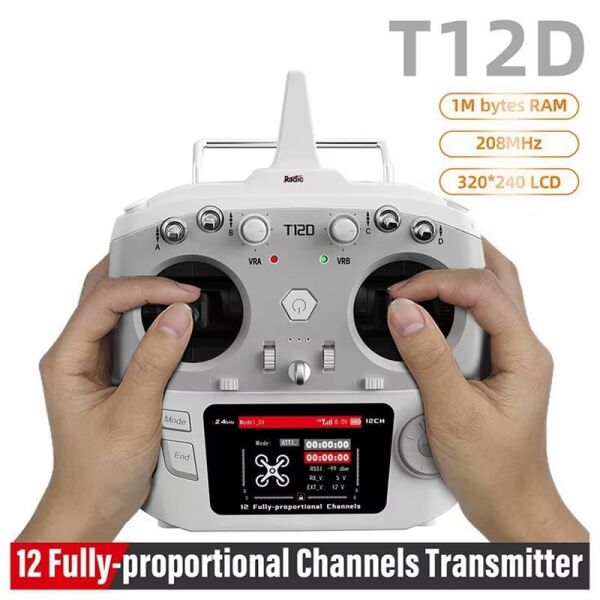Radiolink T12D 12-Kanal Dijital Kumanda Seti (R12F 12-Kanal Alıcı Dahil)