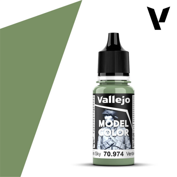Vallejo 70974 18 ml. (076) Green Sky-Matt, Model Color Serisi Model Boyası