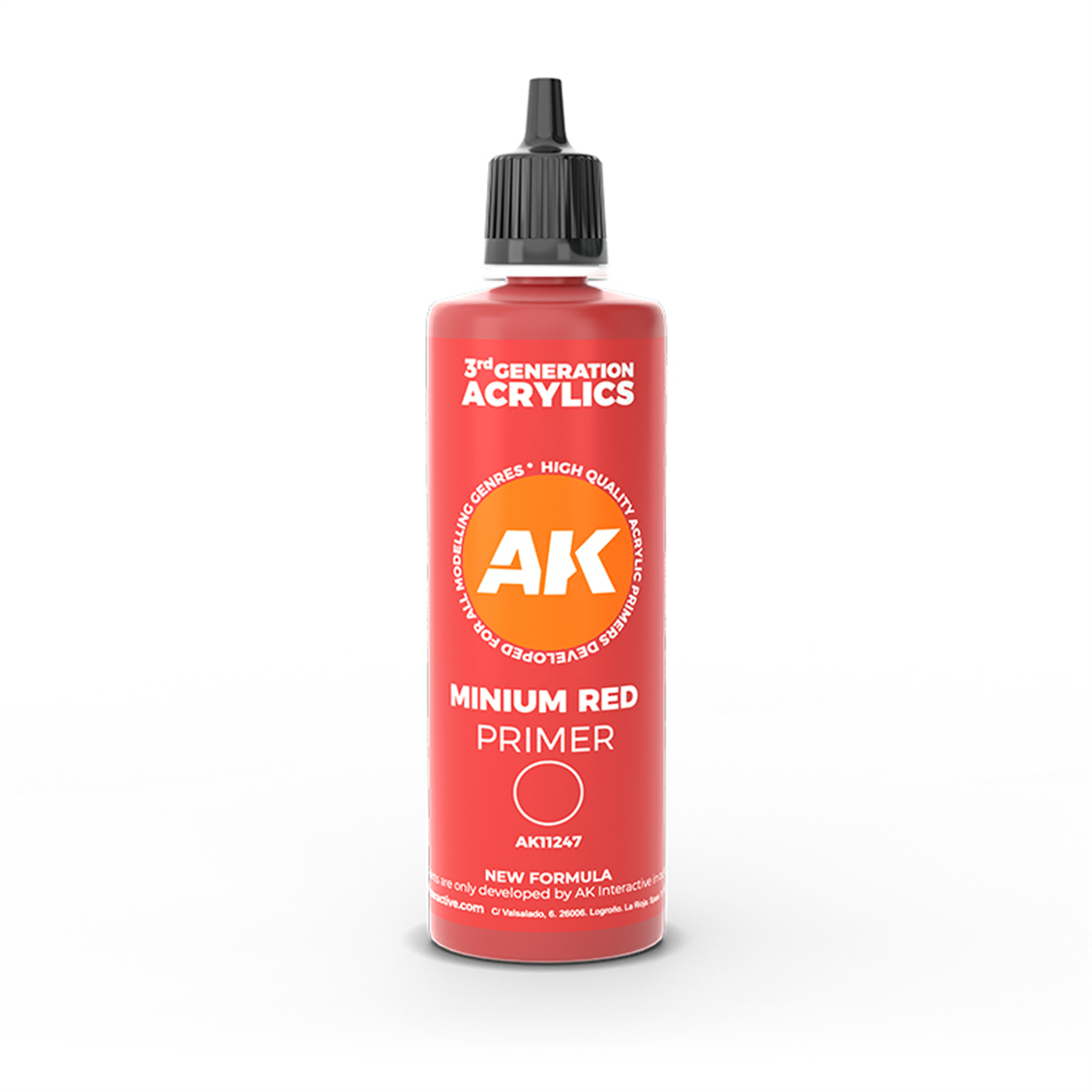 AK 11247 100 ml. Minium Kırmızı Astar, 3GEN Akrilik Model Boyası