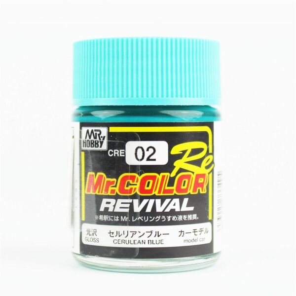 Mr.Hobby CRE-02 10 ml. Cerulean Blue, Revival Serisi Model Boyası