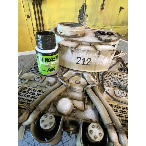 AK 326 35 ml. Siyah, Eskitme Efekti, PIN Wash Serisi Enamel Model Boyası