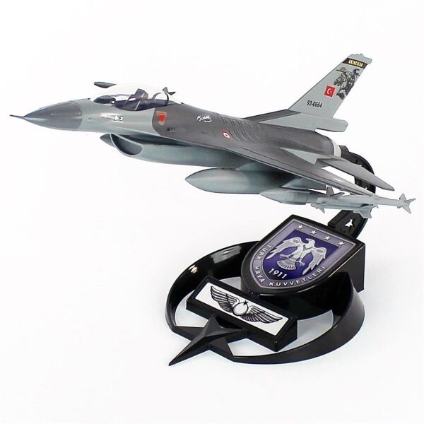 AkbaModel 1/48 Ölçek, F-16 Akıncı Filo Muharip Savaş Uçağı, Sergilemeye Hazır Standlı Model
