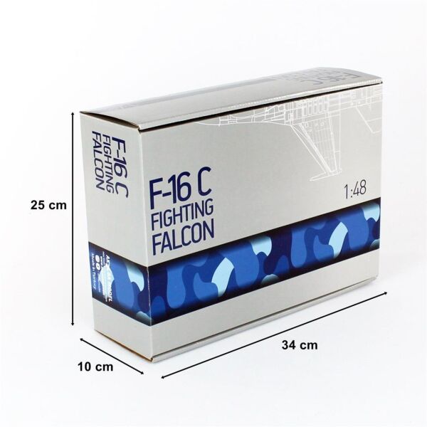 AkbaModel 1/48 Ölçek, F-16 Akıncı Filo Muharip Savaş Uçağı, Sergilemeye Hazır Standlı Model