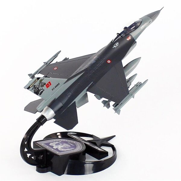 AkbaModel 1/48 Ölçek, F-16 Akıncı Filo Muharip Savaş Uçağı, Sergilemeye Hazır Standlı Model