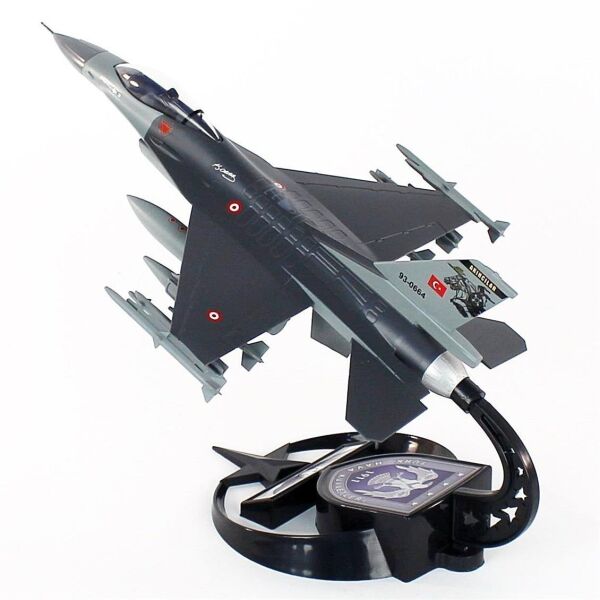 AkbaModel 1/48 Ölçek, F-16 Akıncı Filo Muharip Savaş Uçağı, Sergilemeye Hazır Standlı Model