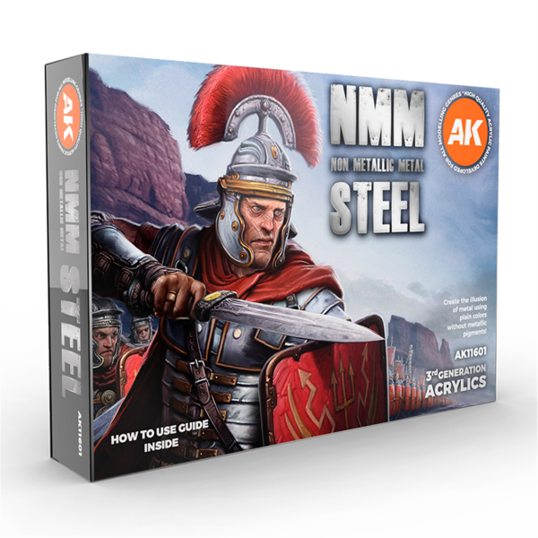 AK 11601 6x17ml. Çelik, NMM (Non Metalic Metal) Tekniği Akrilik 3GEN Model Boyası Seti