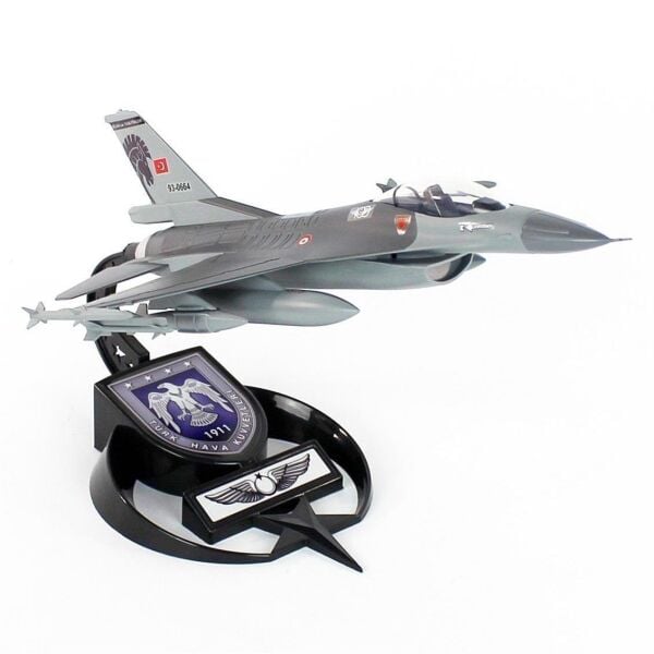 AkbaModel 1/48 Ölçek, F-16 Hançer Filo Muharip Savaş Uçağı, Sergilemeye Hazır Standlı Model