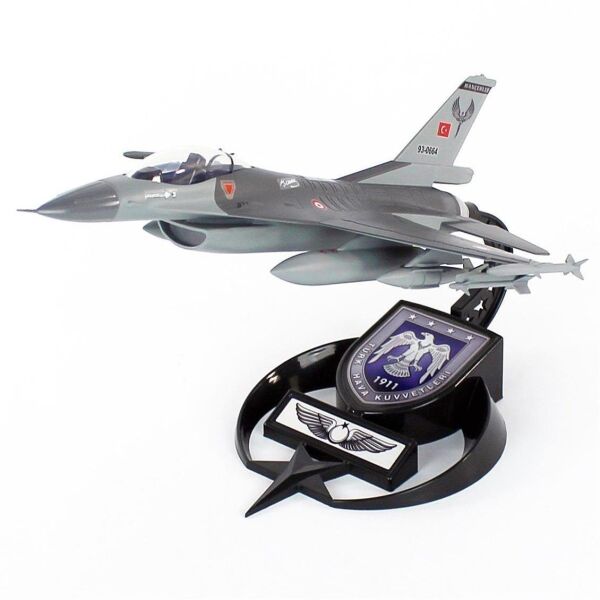 AkbaModel 1/48 Ölçek, F-16 Hançer Filo Muharip Savaş Uçağı, Sergilemeye Hazır Standlı Model
