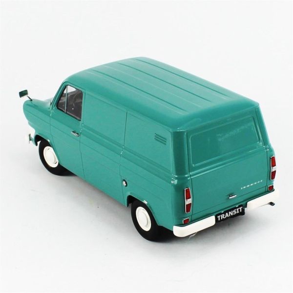 KKscale 180492 1/18 Ölçek, 1965 Ford Transit Van, MKI, Açık Mavi, Sergilemeye Hazır Metal Van Kamyonet Modeli