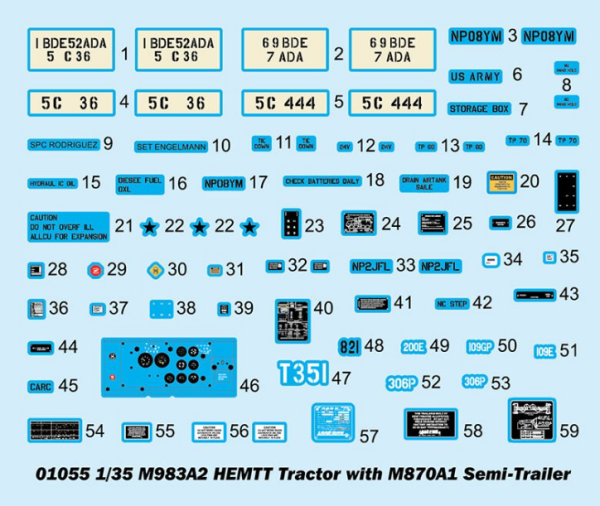 1/35 M983A2 HEMTT Trac. With M870A1 Semi-Trailler