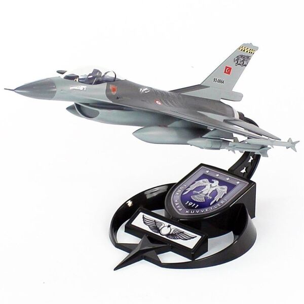 AkbaModel 1/48 Ölçek, F-16 Kaplan Filo Muharip Savaş Uçağı, Sergilemeye Hazır Standlı Model