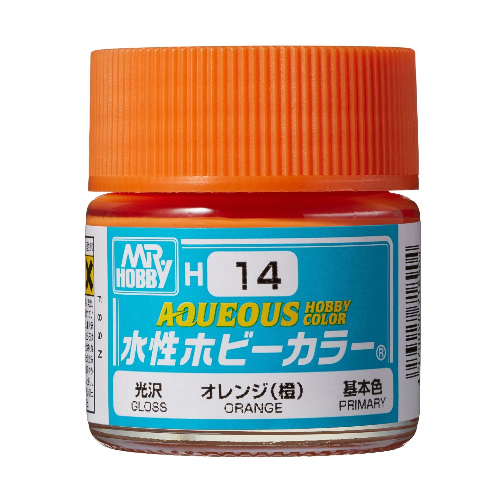 Mr.Hobby H-014 10 ml. Orange, Aqueous Serisi Model Boyası