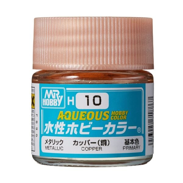 Mr.Hobby H-010 10 ml. Copper, Aqueous Serisi Model Boyası