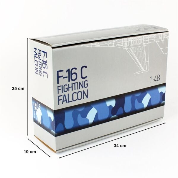 AkbaModel 1/48 Ölçek, F-16 Block 50+ Pars Filo Savaş Uçağı, Sergilemeye Hazır Standlı Model