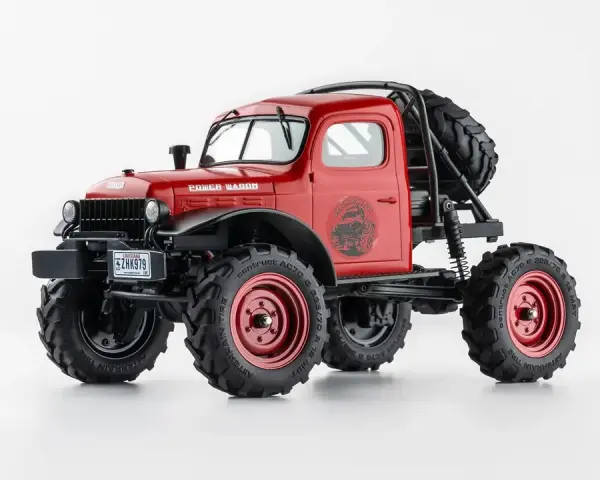 FMS FCX24 Power Wagon 1/24 Micro Rock Crawler Kırmızı