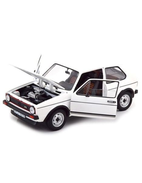 Norev 188484 1/18 Ölçek, 1976 Volkwagen Golf GTI, Beyaz, Sergilemeye Hazır Metal Araba Modeli
